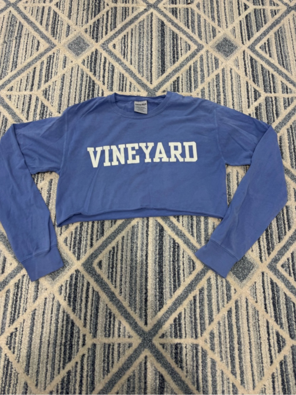 Comfort Colors Vineyard Long-sleeve DIY cropped